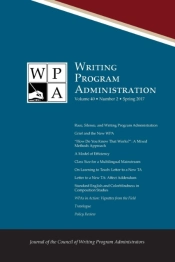 Wpa: Writing Program Administration 40.2