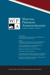 Wpa: Writing Program Administration 43.1