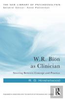 W.R. Bion As Clinician