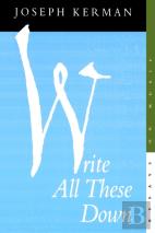 Write All These Down