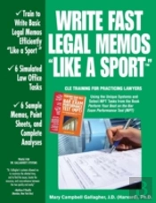 Write Fast Legal Memos 'Like A Sport(Tm)'