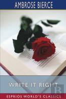 Write It Right (Esprios Classics)