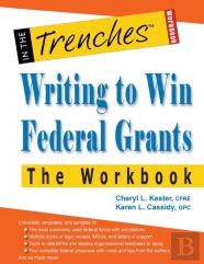 Writing To Win Federal Grants -The Workbook
