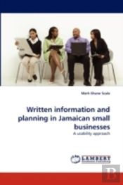 Written Information And Planning In Jamaican Small Businesses