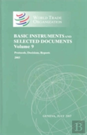 Wto Basic Instruments & Selected Documents (Wto Bisd)