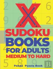 X Sudoku Books For Adults Medium To Hard