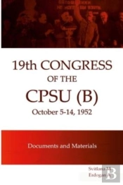 Xix Congress Of The Cpsu (B) Documents And Materials