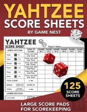 Yahtzee Score Sheets: 125 Large Score Pa