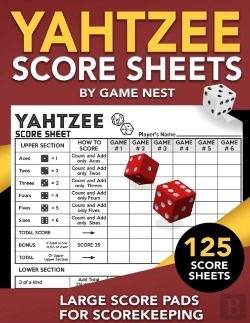 Bertrand.pt - Yahtzee Score Sheets: 125 Large Score Pa