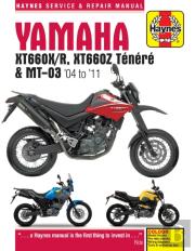 Yamaha Xt660 & Mt-03 (04 - 11) Haynes Repair Manual