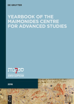 Bertrand.pt - Yearbook Of The Maimonides Centre For Advanced Studies. 2016