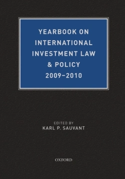 Bertrand.pt - Yearbook On International Investment Law & Policy 2009-2010