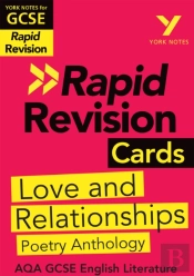 York Notes Rapid Aqa Gcse (Revision Cards) Love And Relationships Poetry Anthology - For 2026, 2027 Exams