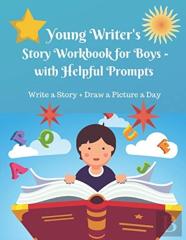 Young Writer'S  Story Work Book For Boys - With Helpful Prompts