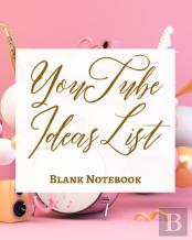 Youtube Ideas List - Blank Notebook - Write It Down - Pastel Rose Gold Pink - Abstract Modern Contemporary Unique Art