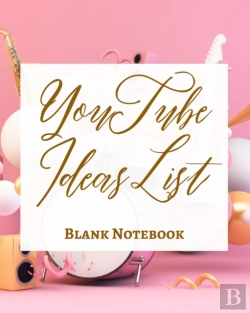Bertrand.pt - Youtube Ideas List - Blank Notebook - Write It Down - Pastel Rose Gold Pink - Abstract Modern Contemporary Unique Art