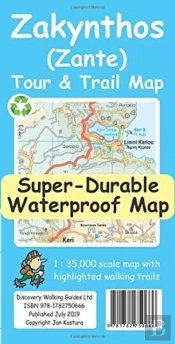 Zakynthos (Zante) Tour & Trail Super-Durable Map