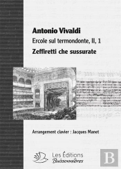 Zeffiretti Che Sussurate, Chant Et Clavier ; Partition Vivaldi