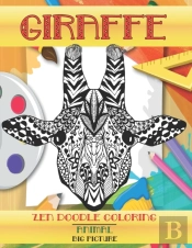 Zen Doodle Coloring Big Picture - Animal - Giraffe