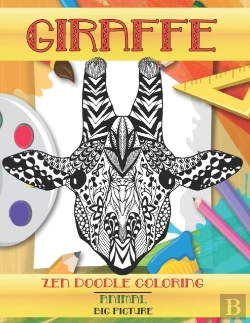 Bertrand.pt - Zen Doodle Coloring Big Picture - Animal - Giraffe