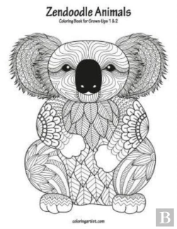Bertrand.pt - Zendoodle Animals Coloring Book For Grown-Ups 1 & 2