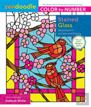 Zendoodle Color-By-Number: Stained Glass