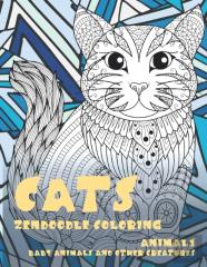 Zendoodle Coloring Baby Animals And Other Creatures - Animals - Cats