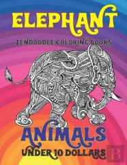 Zendoodle Coloring Books - Animals - Under 10 Dollars - Elephant