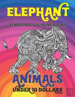 Bertrand.pt - Zendoodle Coloring Books - Animals - Under 10 Dollars - Elephant