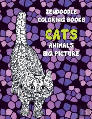 Zendoodle Coloring Books Big Picture - Animals - Cats