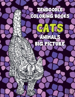 Bertrand.pt - Zendoodle Coloring Books Big Picture - Animals - Cats