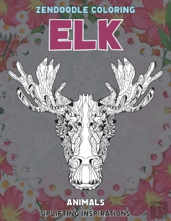 Bertrand.pt - Zendoodle Coloring Uplifting Inspirations - Animals - Elk