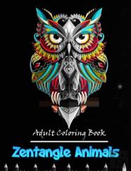 Zentangle Animals Adult Coloring Book