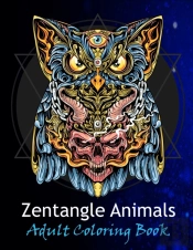 Zentangle Animals Adult Coloring Book