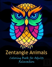 Zentangle Animals Coloring Book For Adults Relaxation