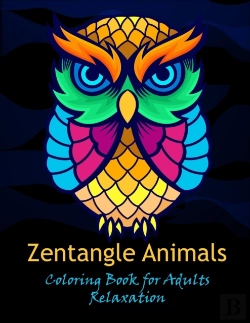 Bertrand.pt - Zentangle Animals Coloring Book For Adults Relaxation