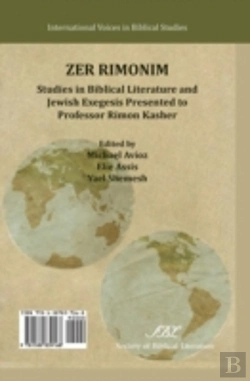 Bertrand.pt - Zer Rimonim: Studies In Biblical Literature And Jewish Exegesis Presented To Professor Rimon Kasher