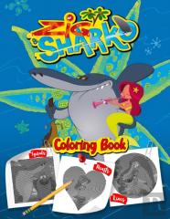 Zig & Sharko Lines Spirals Hearts Coloring Book