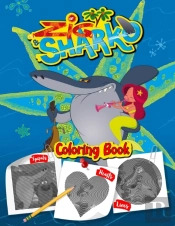Zig & Sharko Lines Spirals Hearts Coloring Book