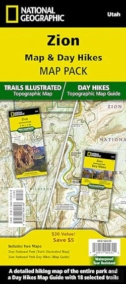 Bertrand.pt - Zion Map & Day Hikes Map Pack