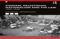 Zionism, Palestinian Nationalism And The Law