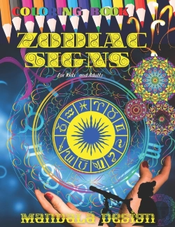 Bertrand.pt - Zodiac Signs Coloring Book Mandala Design