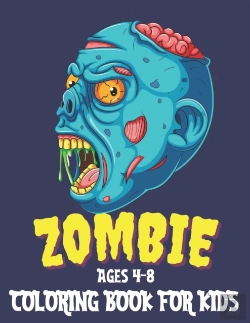 Bertrand.pt - Zombie Coloring Book For Kids Ages 4-8