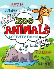 Zoo Animals Activity Book For Kids 4-9
