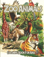 Zoo Animals Coloring Book For Adults