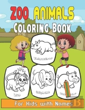 Zoo Animals Coloring Book For Kids With Names