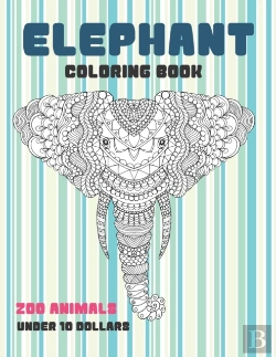 Bertrand.pt - Zoo Animals Coloring Book - Under 10 Dollars - Elephant