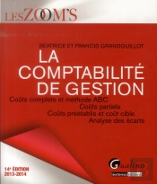 Zoom'S Comptabilite De Gestion 2013-2014, 14eme Edition