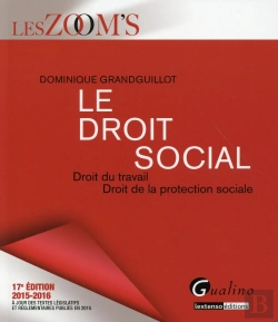 Bertrand.pt - Zoom'S Le Droit Social 2015-2016, 17eme Ed.