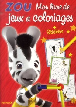 Bertrand.pt - Zou Mon Livre De Jeux Et Coloriages + Stickers